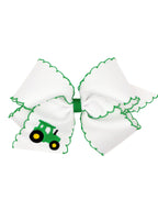 Moonstitch Embroidered Grosgrain Bow - Asst'd Designs