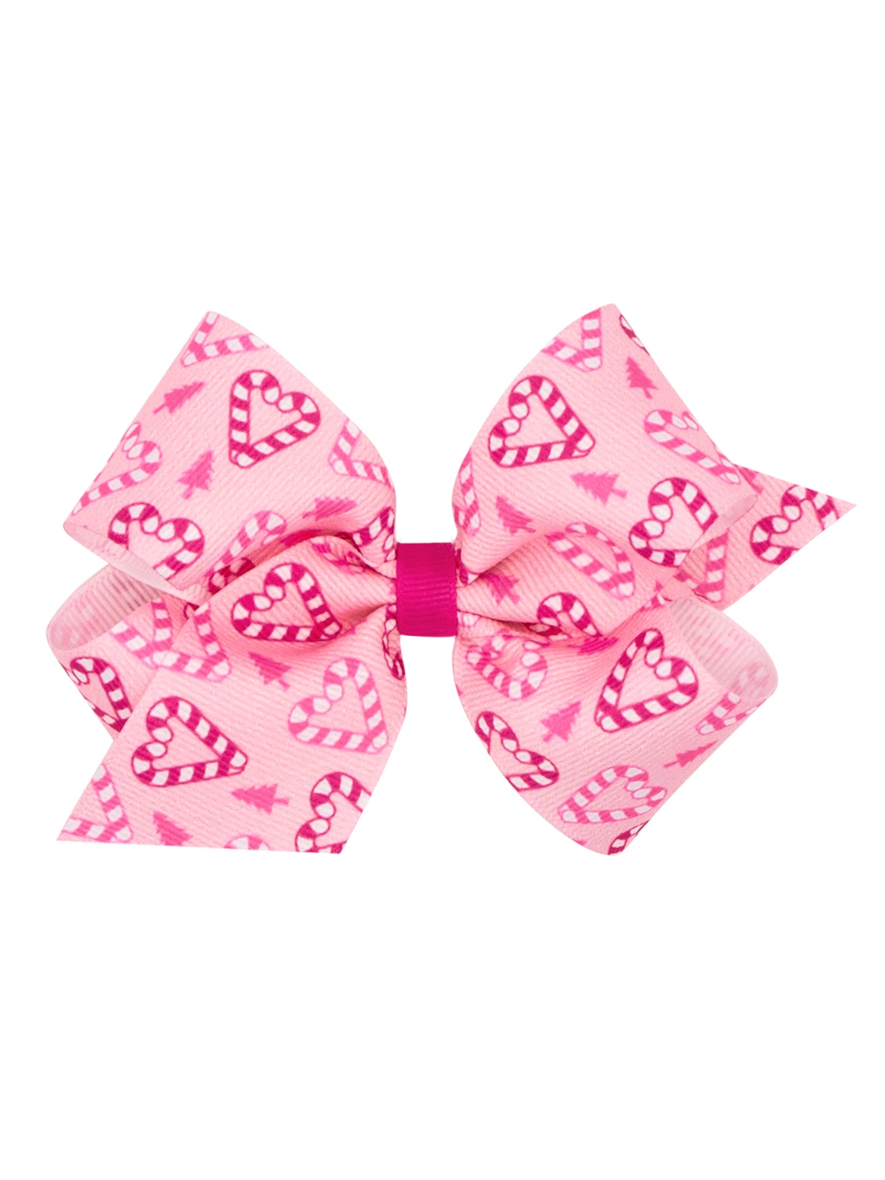 Grosgrain Print Hair Bows - Christmas