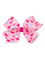 Grosgrain Print Hair Bows - Christmas