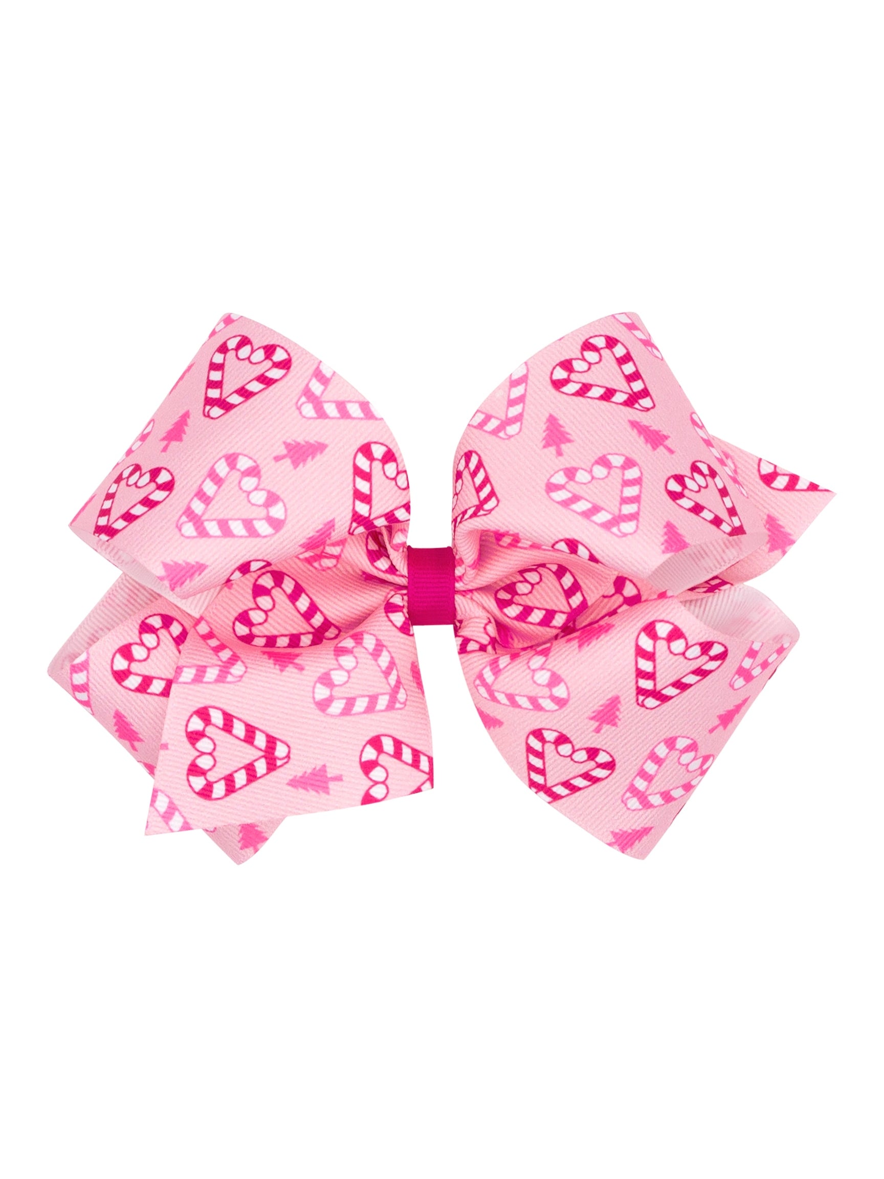 Grosgrain Print Hair Bows - Christmas