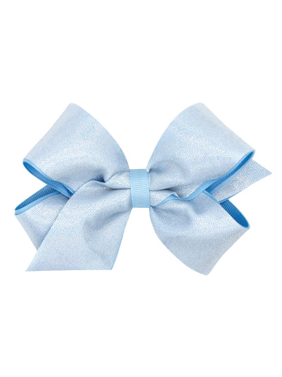 Mirror Dot and Grosgrain Overlay Hair Bow