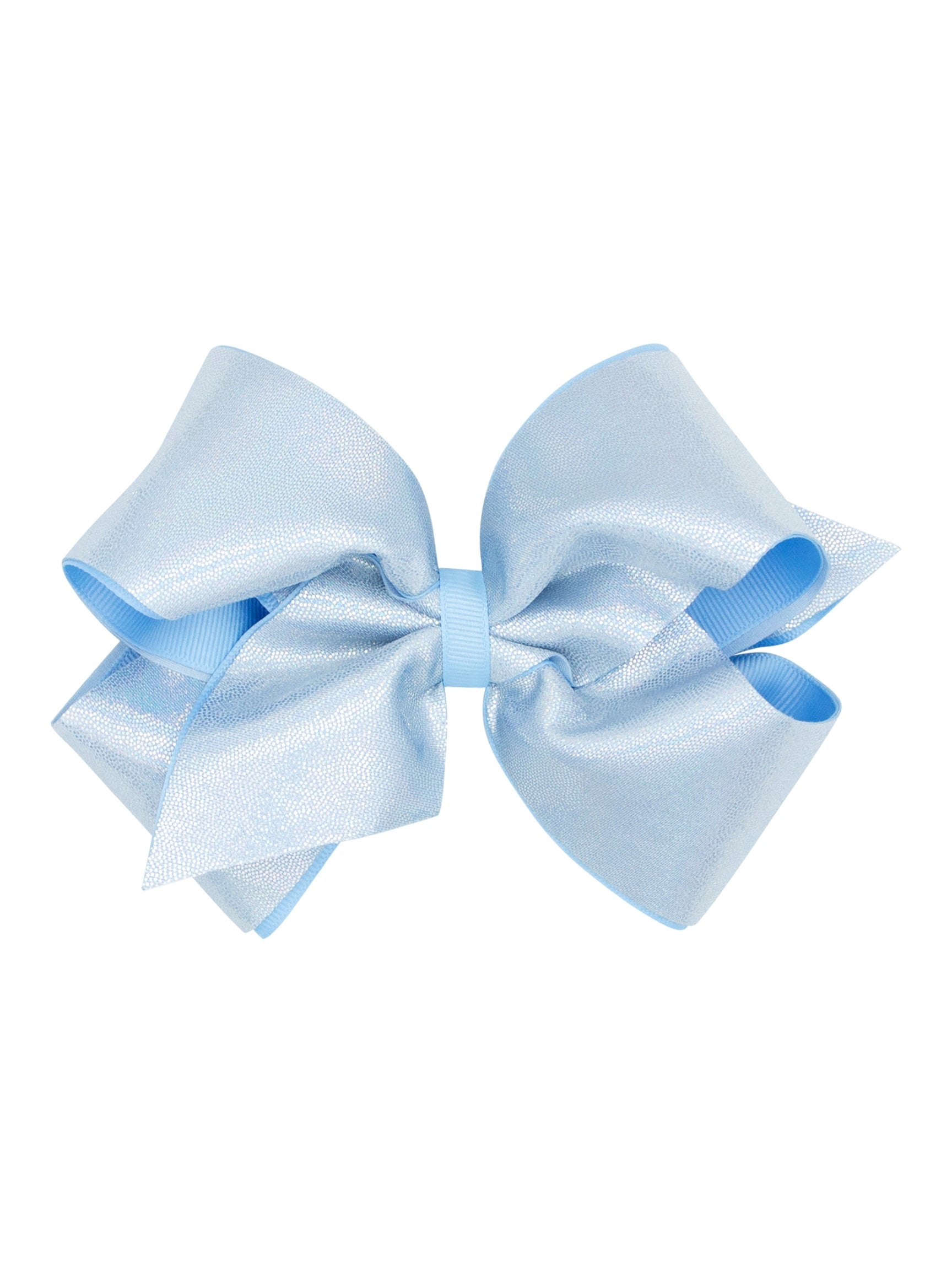 Mirror Dot and Grosgrain Overlay Hair Bow