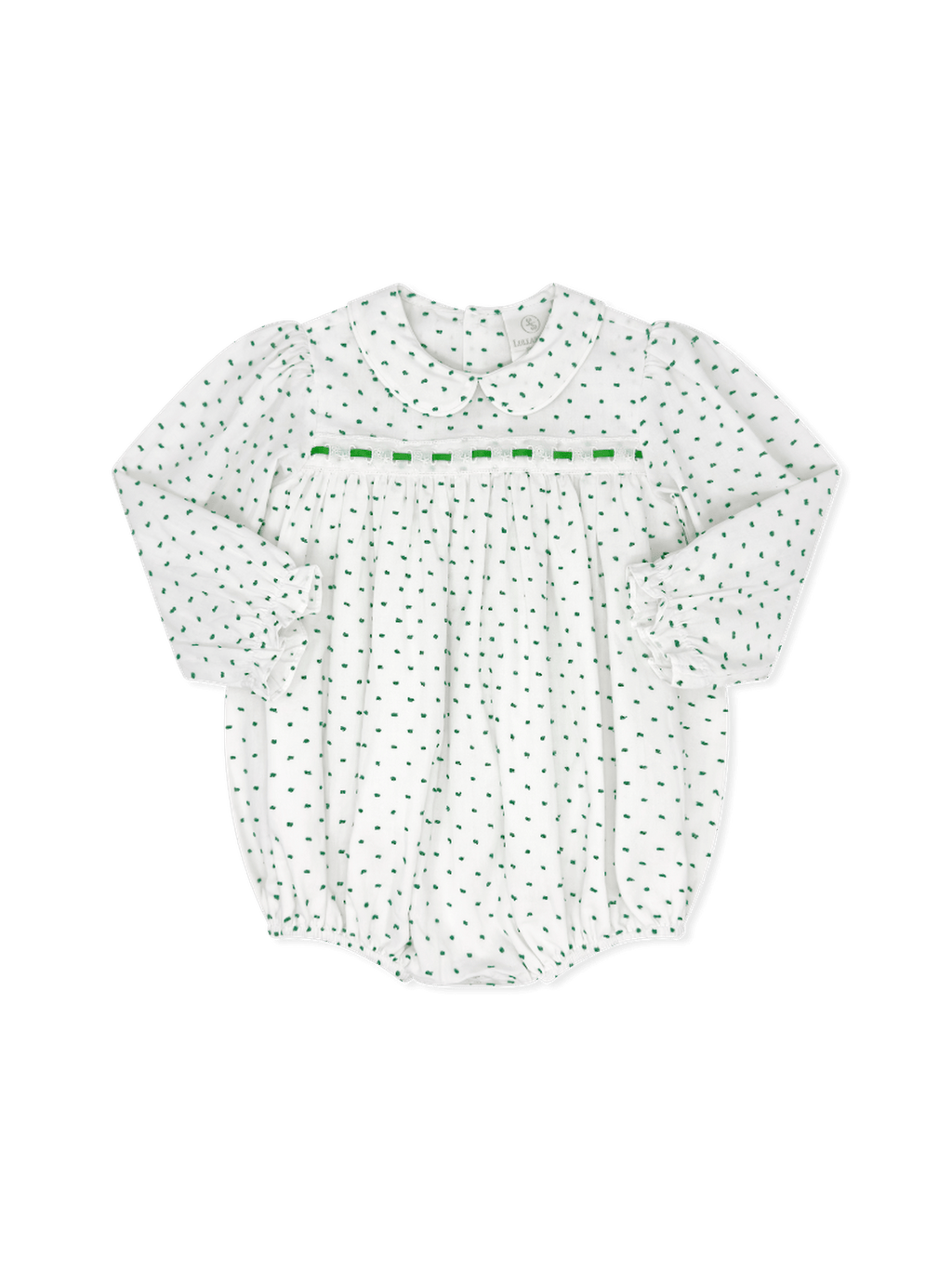 Mistletoe Green Swiss Dot Bubble