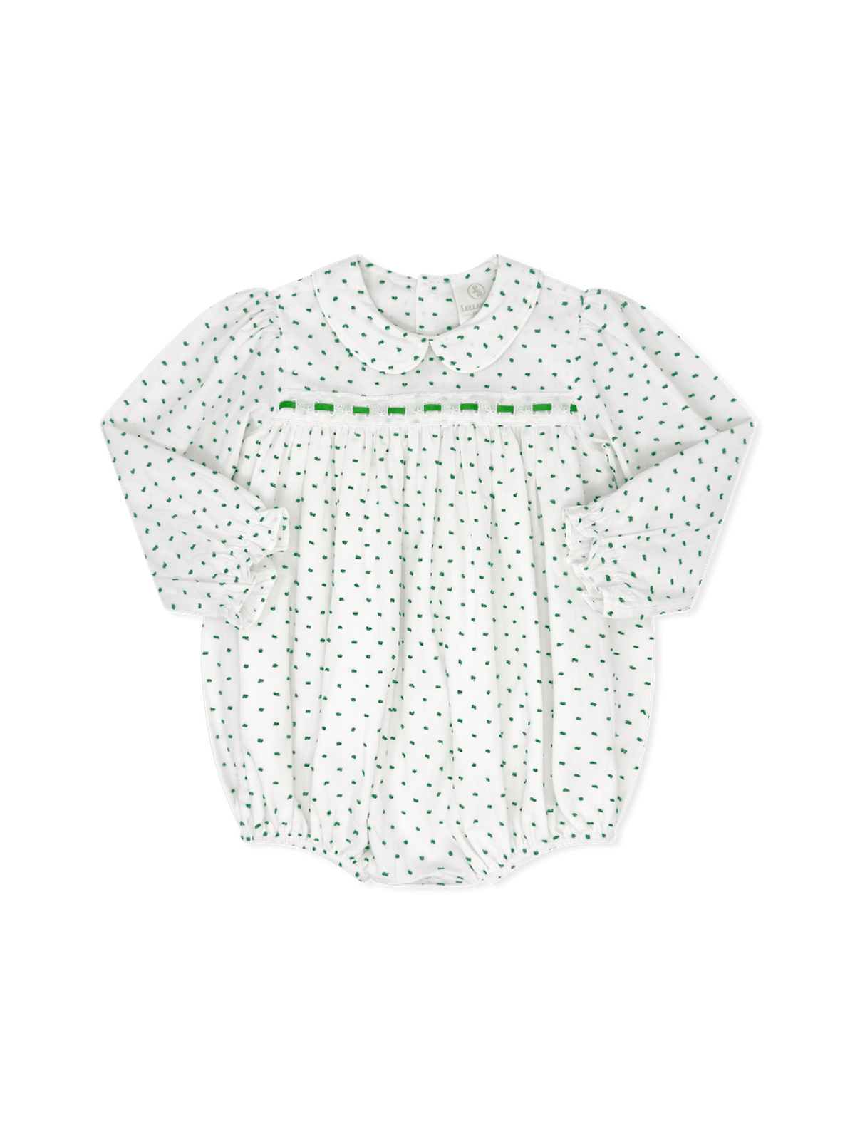 Mistletoe Green Swiss Dot Bubble