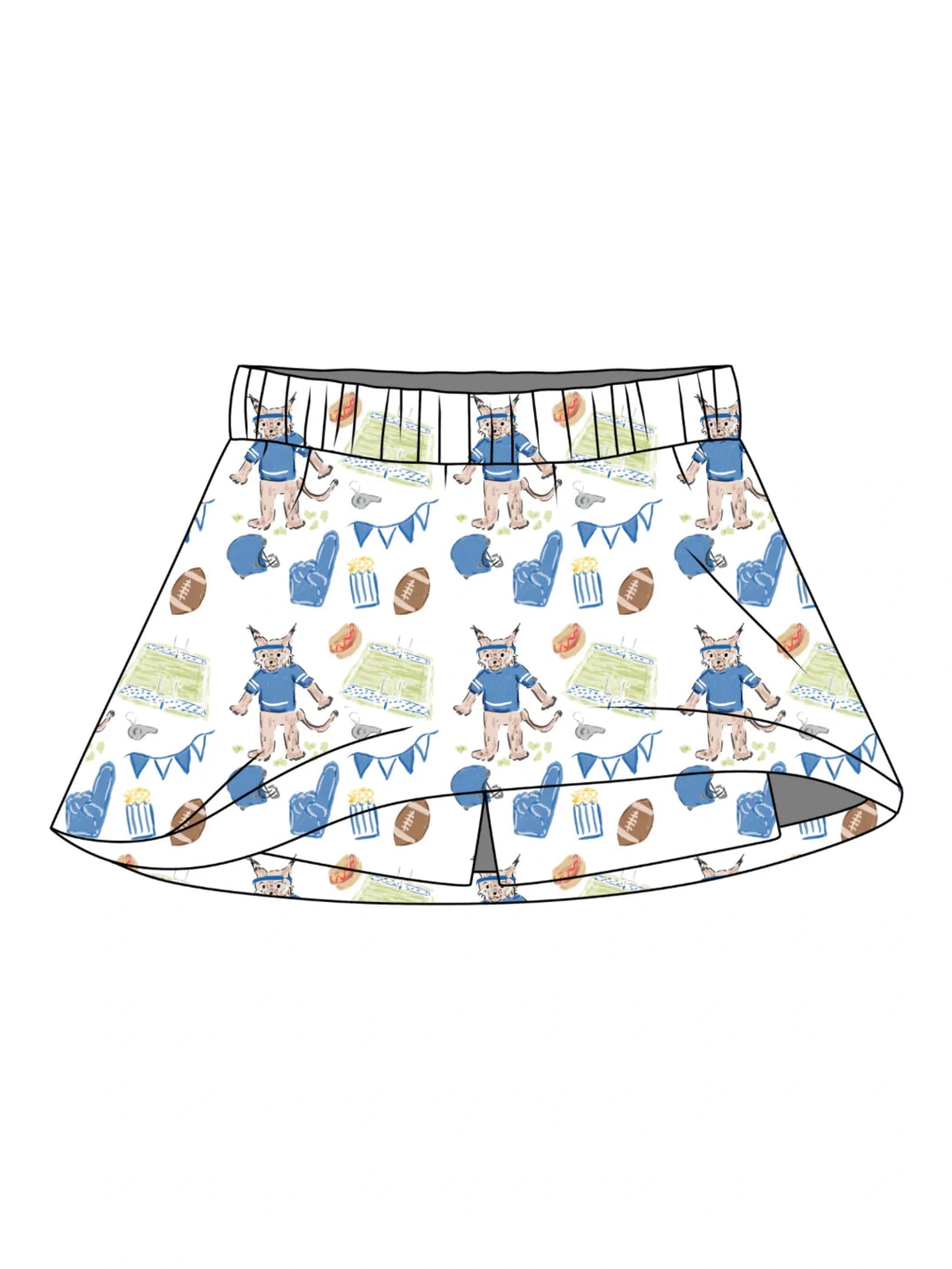 PRE-ORDER Sara Catherine Skort - Game Day Wildcats