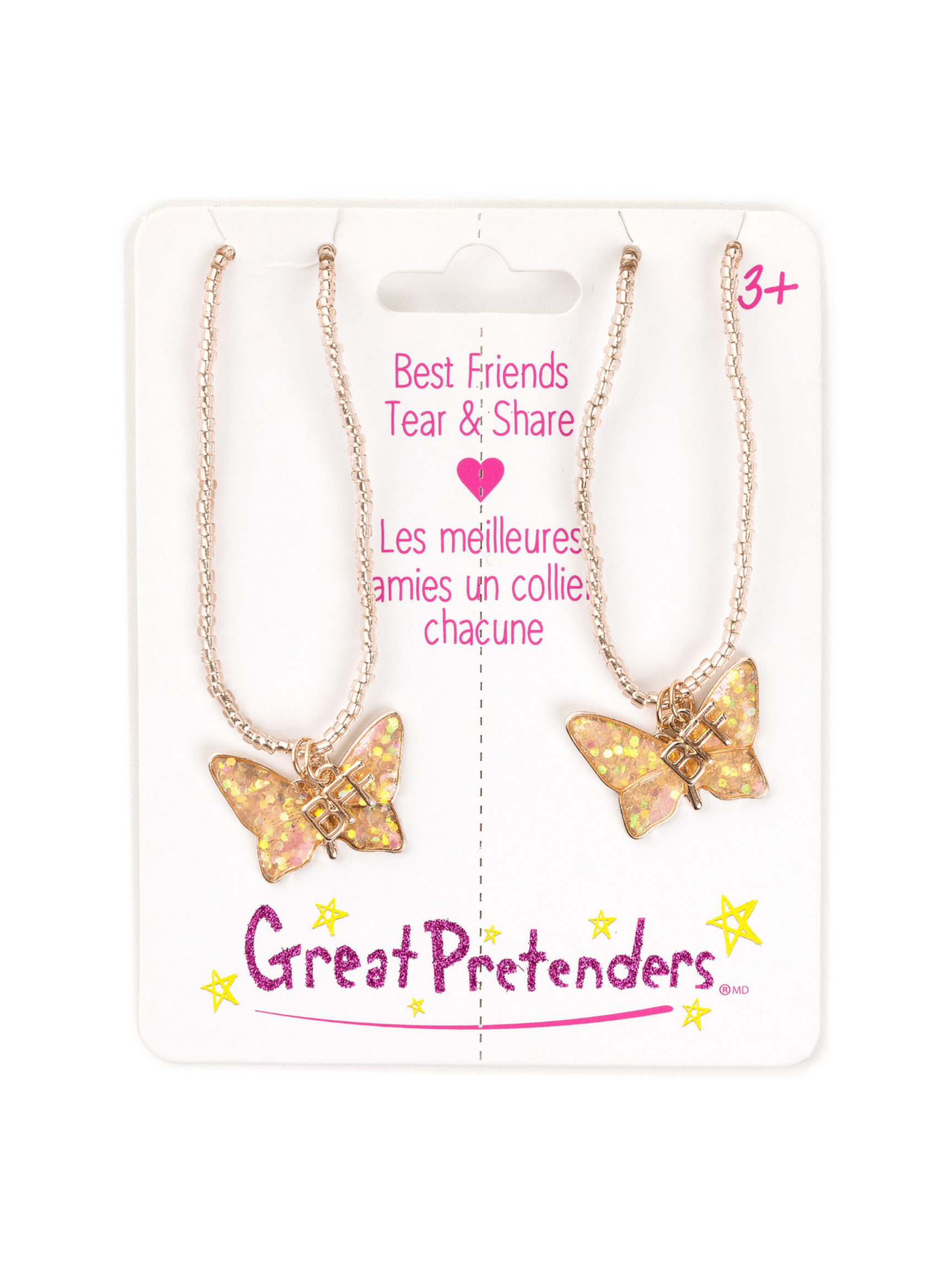 BFF Butterfly Share & Tear Necklaces