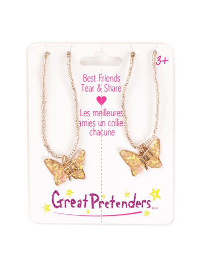 BFF Butterfly Share & Tear Necklaces