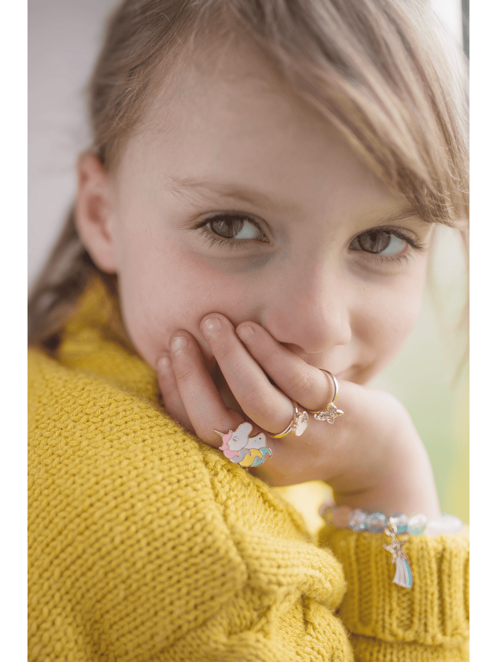 Boutique Butterfly & Unicorn Ring Set