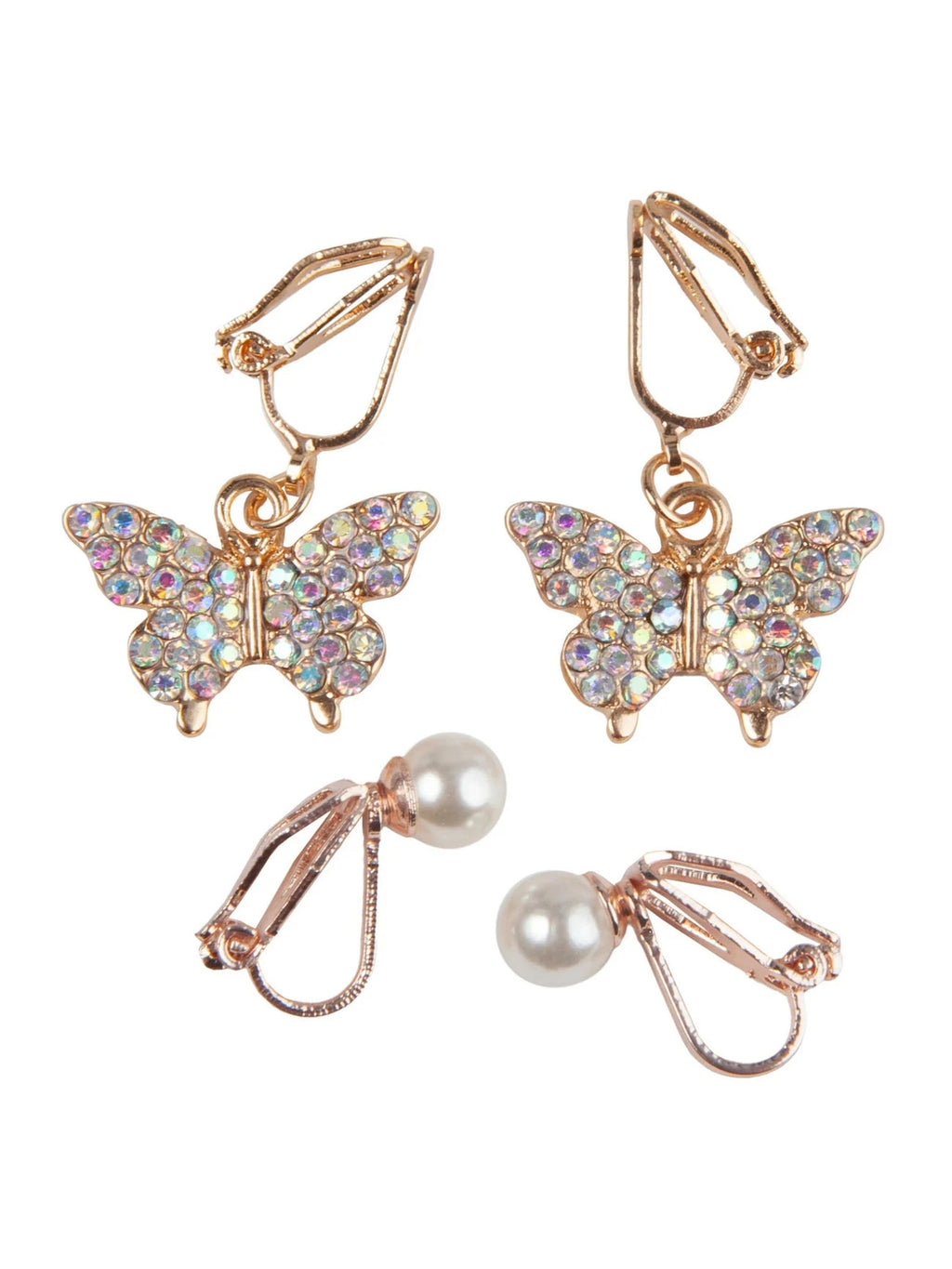 Boutique Butterfly Clip On Earrings