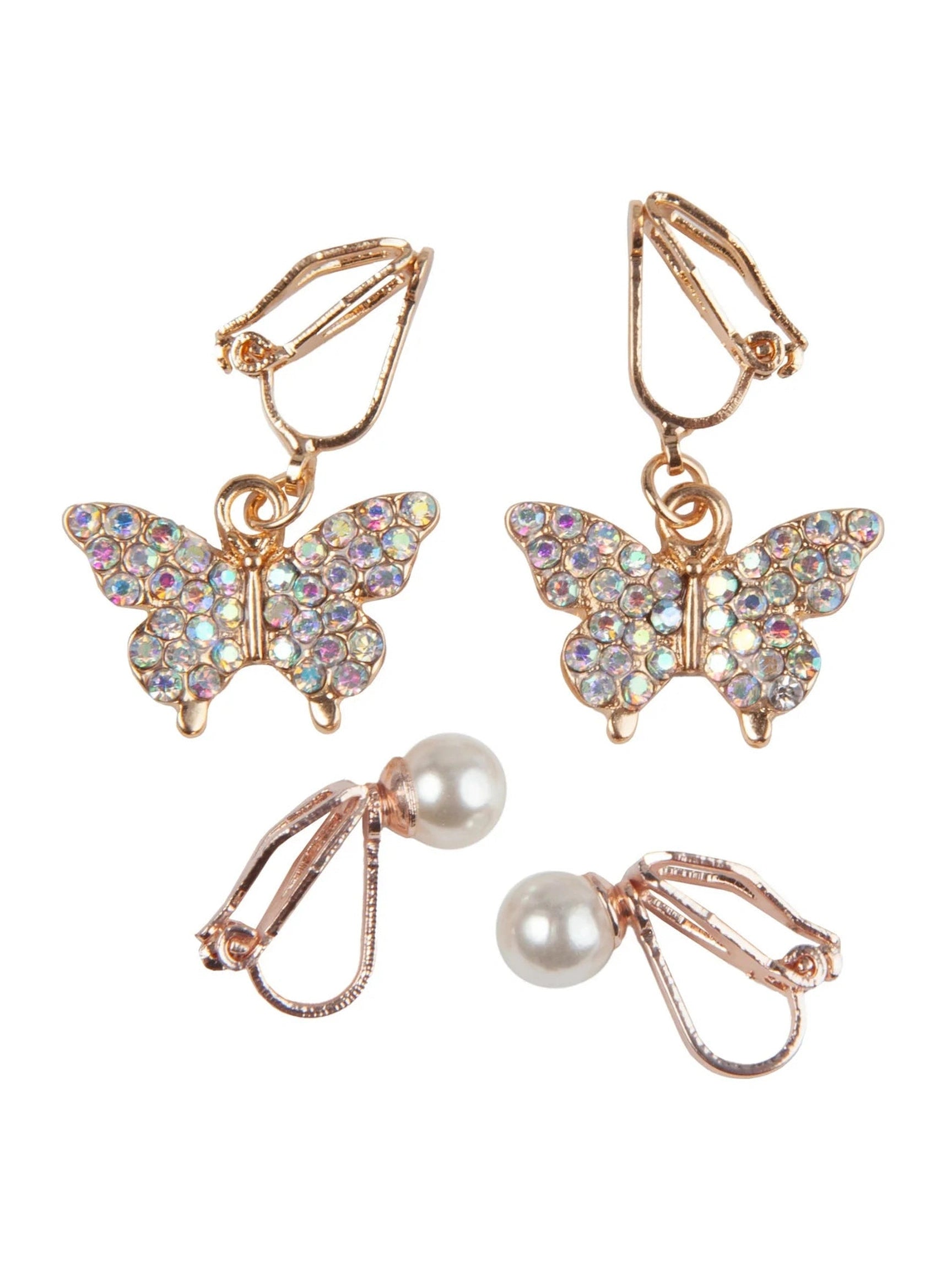 Boutique Butterfly Clip On Earrings