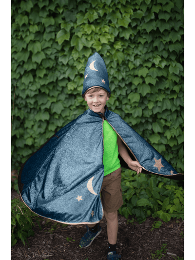 Starry Night Wizard Cape & Hat