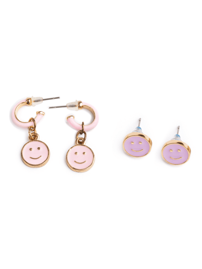 Boutique Chic All Smiles Earrings - 2 sets