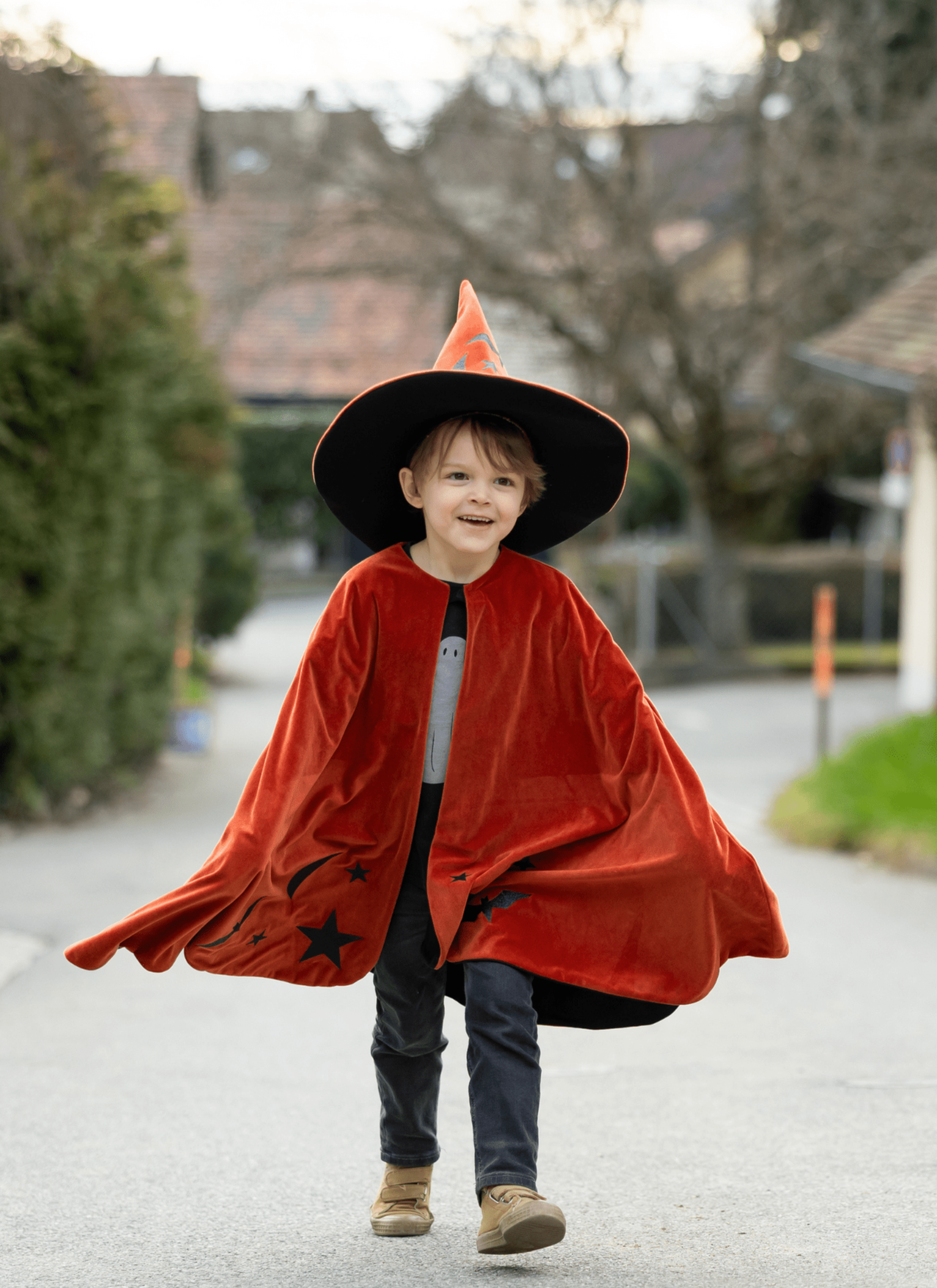 Autumn Embers Wizard Cape and Hat