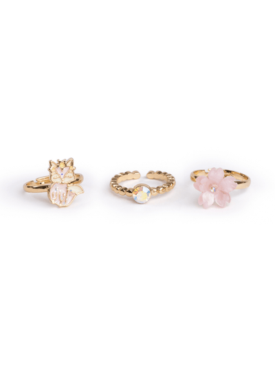 Boutique Foxy Floral Ring Set