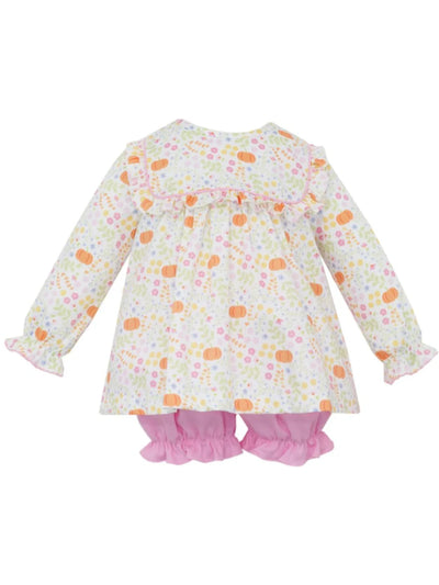 Pumpkin Print Bloomer Set - Posh Tots Children's Boutique