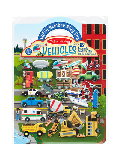 Puffy Sticker Play Set - Vehicles