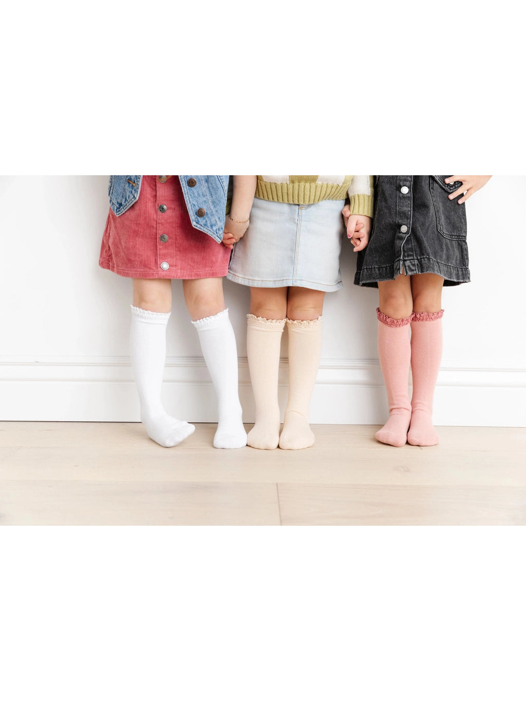 Girlhood Lace Top Knee Highs 3-Pack