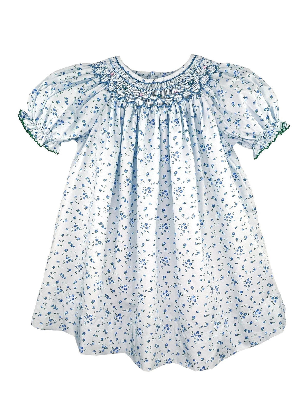 Blue Smocked Bishop w/Bloomer
