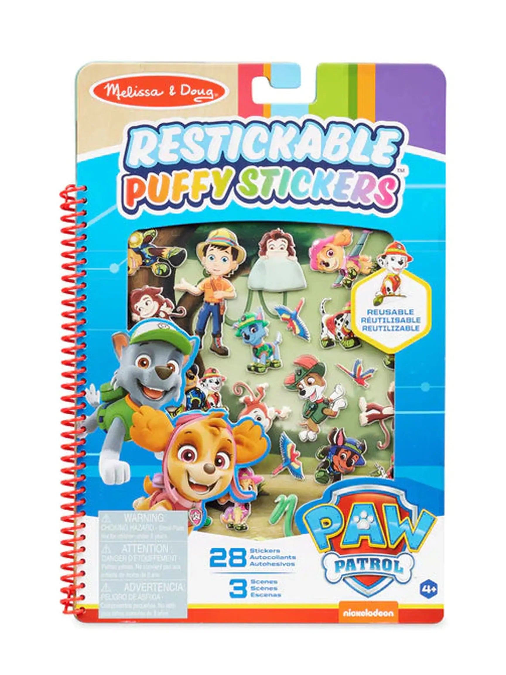 Paw Patrol Puffy Sticker Pad - Jungle