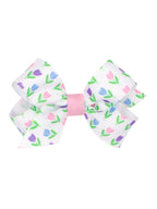 Grosgrain Springtime Print Bows