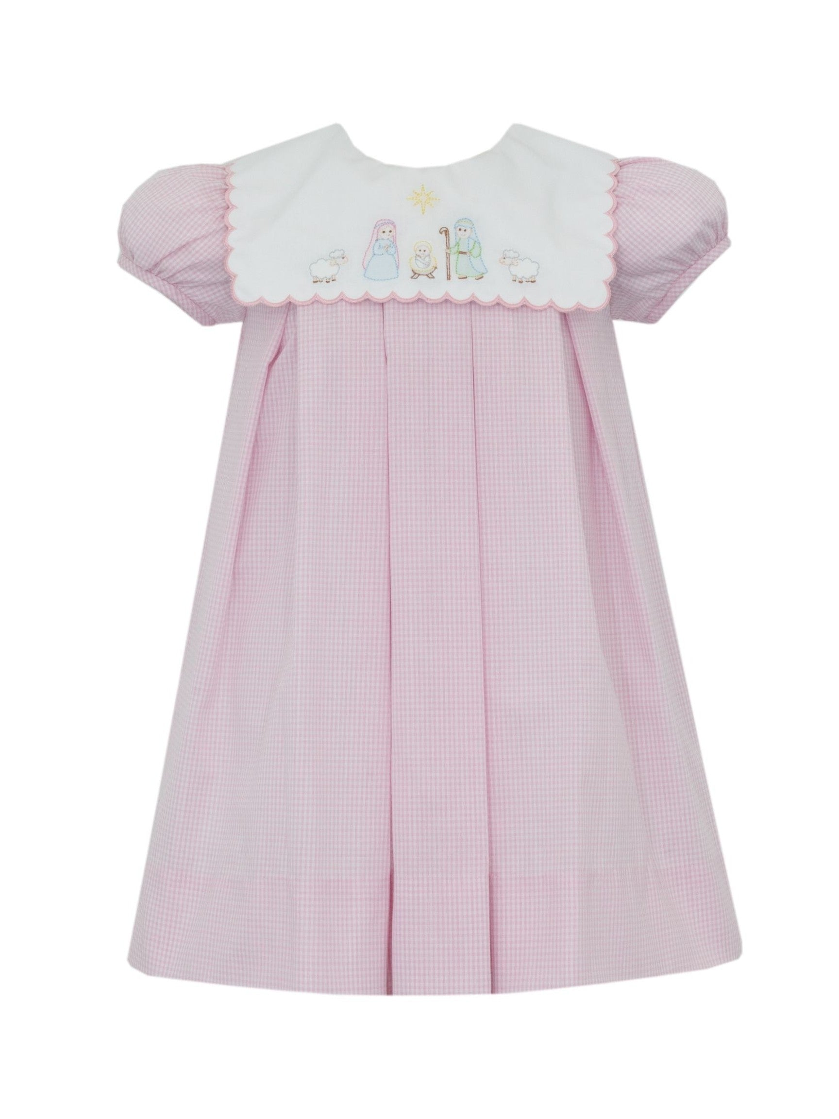 PRE-ORDER Shadow Embroidered Nativity Dress – Posh Tots Children's Boutique PRE-ORDER Shadow Embroidered Nativity Dress – Posh Tots Children's Boutique