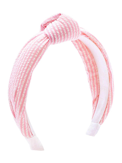 Seersucker Padded Knot Headband