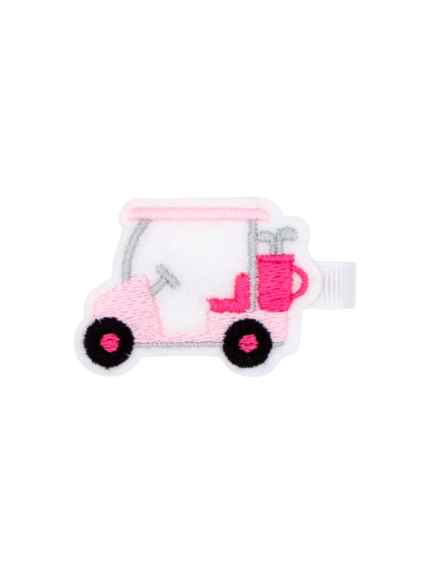 Country Club Golf Cart Felt Hair Clip