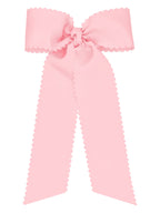 Scalloped Edge Bow with Streamer Tails