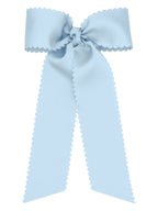 Scalloped Edge Bow with Streamer Tails