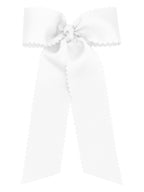 Scalloped Edge Bow with Streamer Tails