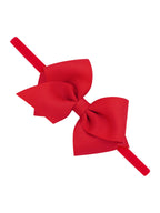 X-Small Grosgrain Bow on Matching Band - Posh Tots Children's Boutique