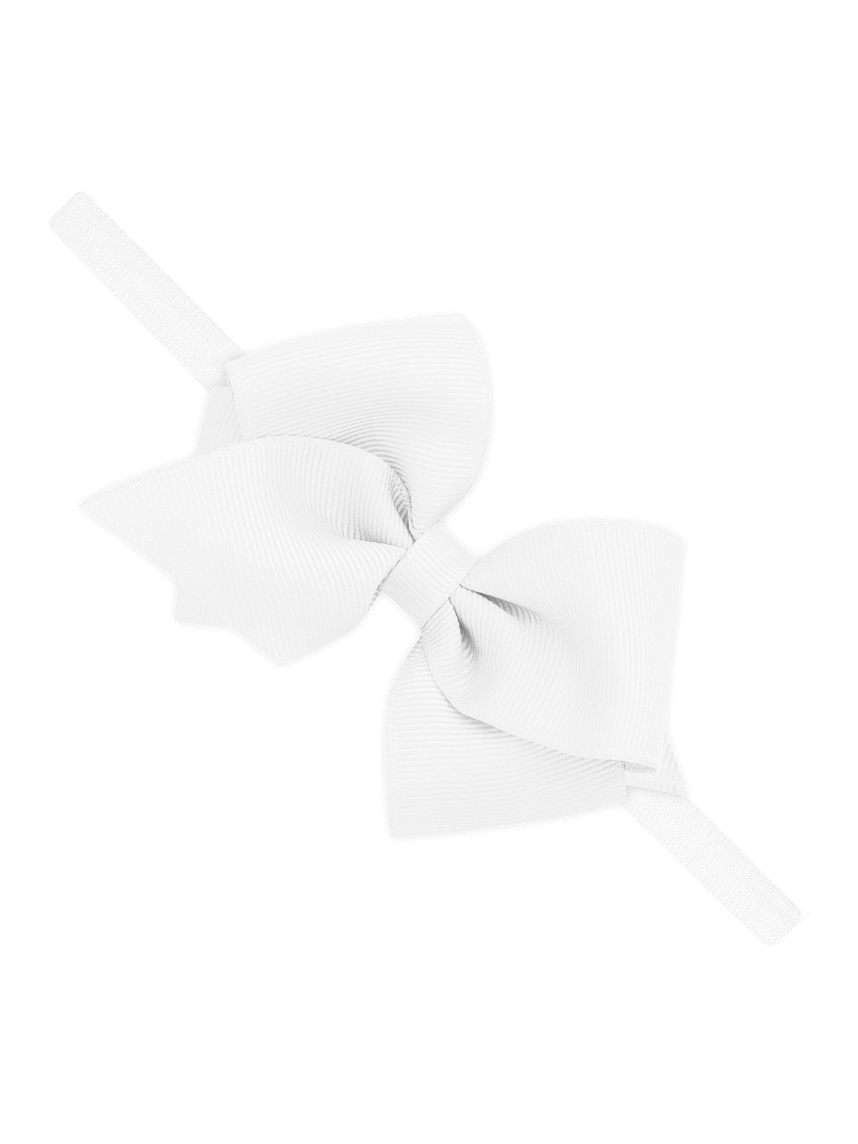 X-Small Grosgrain Bow on Matching Band - Posh Tots Children's Boutique
