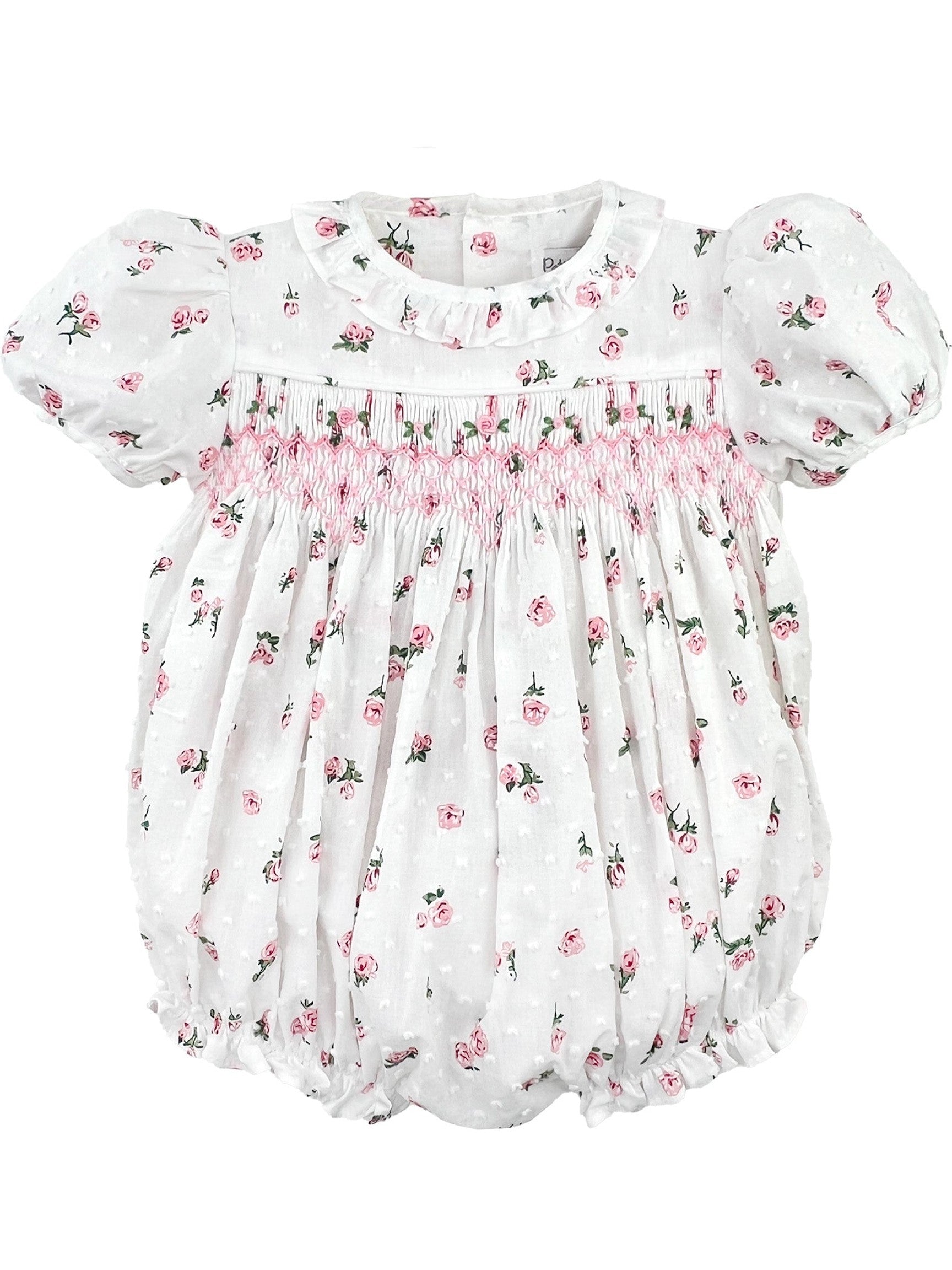 Rosie Swiss Dot Smocked Bubble