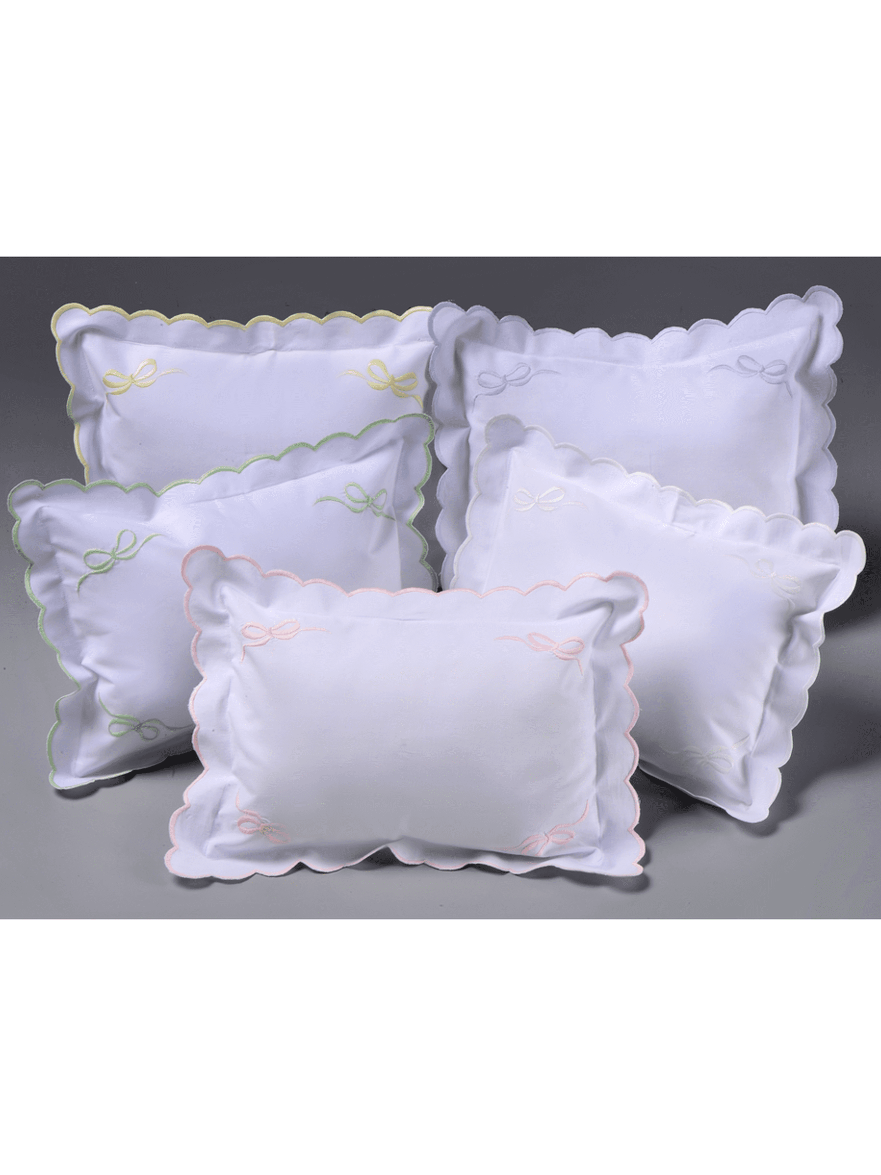 Corner Bows Baby Pillow - 10X14"