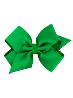 Crepe Satin with Grosgrain Underlay Hair Bow