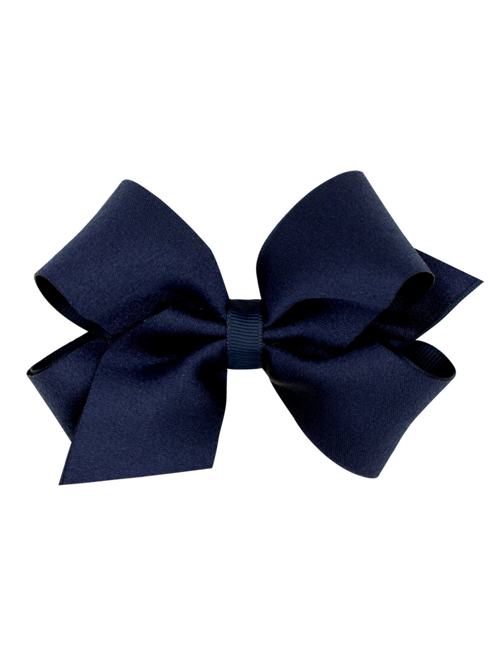 Crepe Satin with Grosgrain Underlay Hair Bow