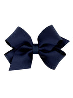 Crepe Satin with Grosgrain Underlay Hair Bow