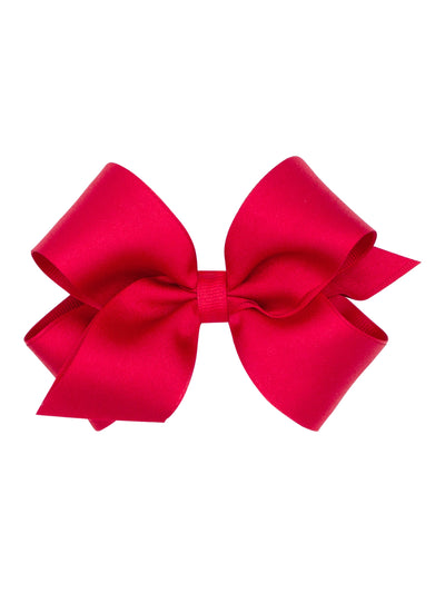 Crepe Satin with Grosgrain Underlay Hair Bow