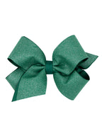 Shimmer Fabric with Grosgrain Underlay Hair Bow