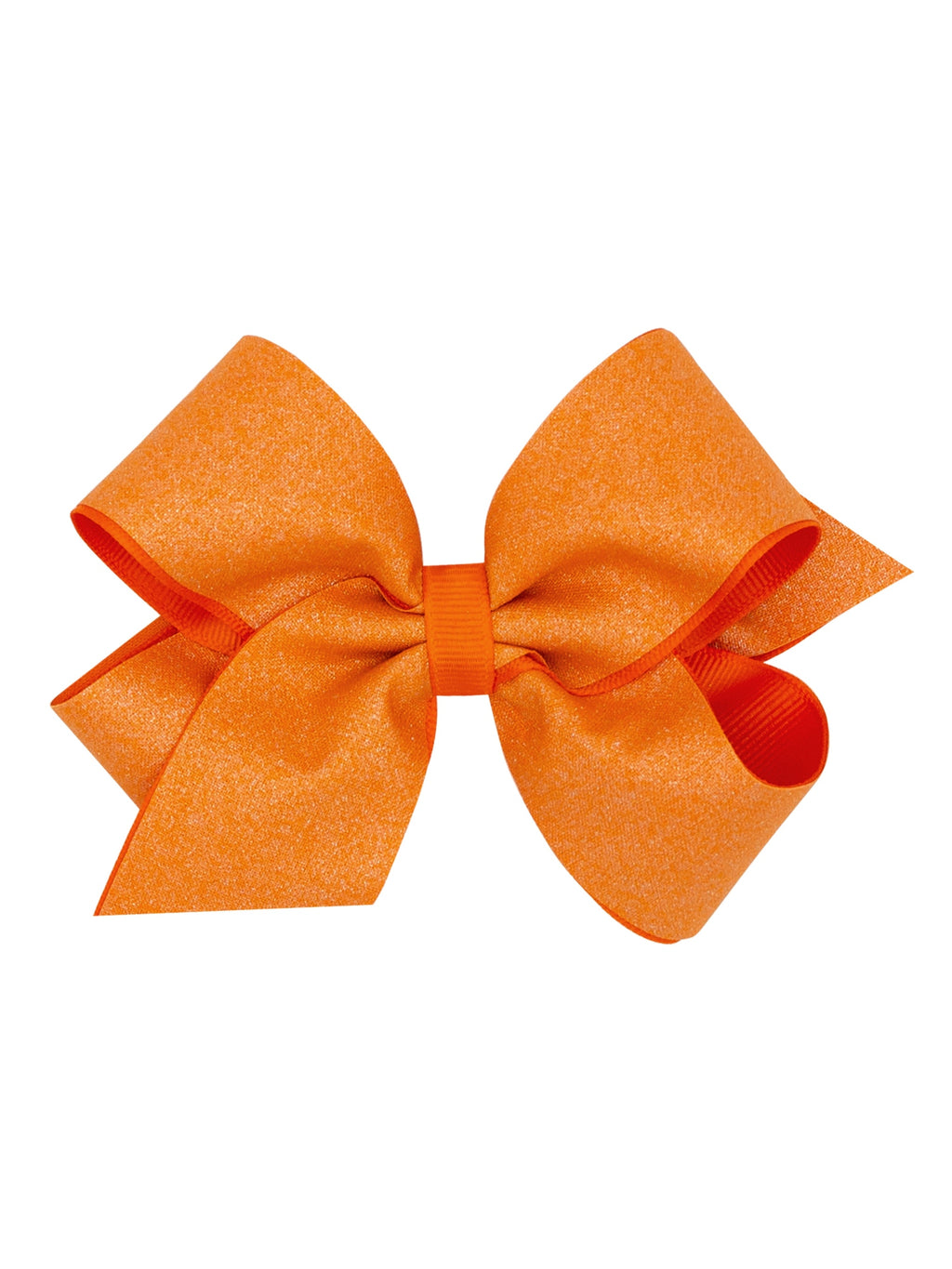 Shimmer Fabric with Grosgrain Underlay Hair Bow
