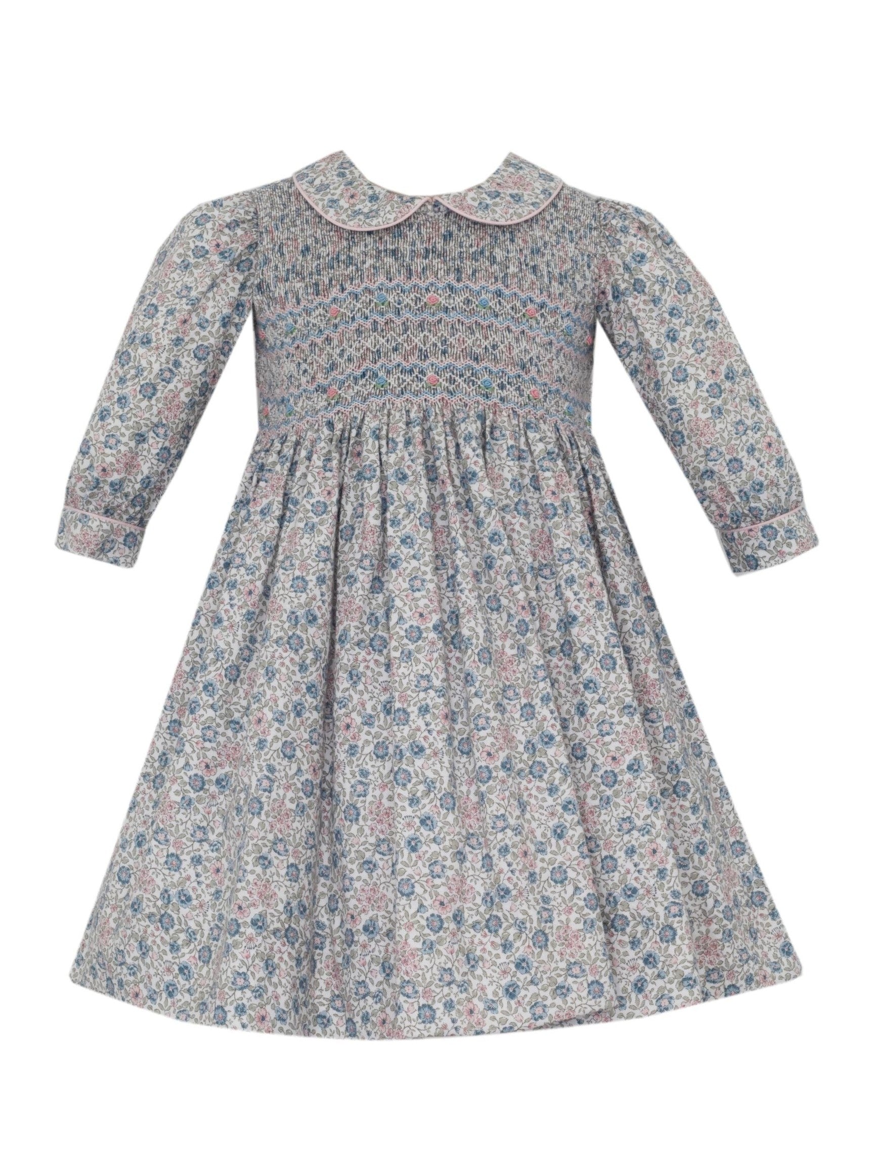 Florence Pink & Blue Floral Dress