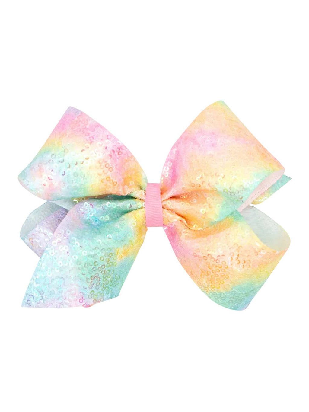 Pastel Tie Dye Sequin Hair Bow