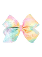 Pastel Tie Dye Sequin Hair Bow