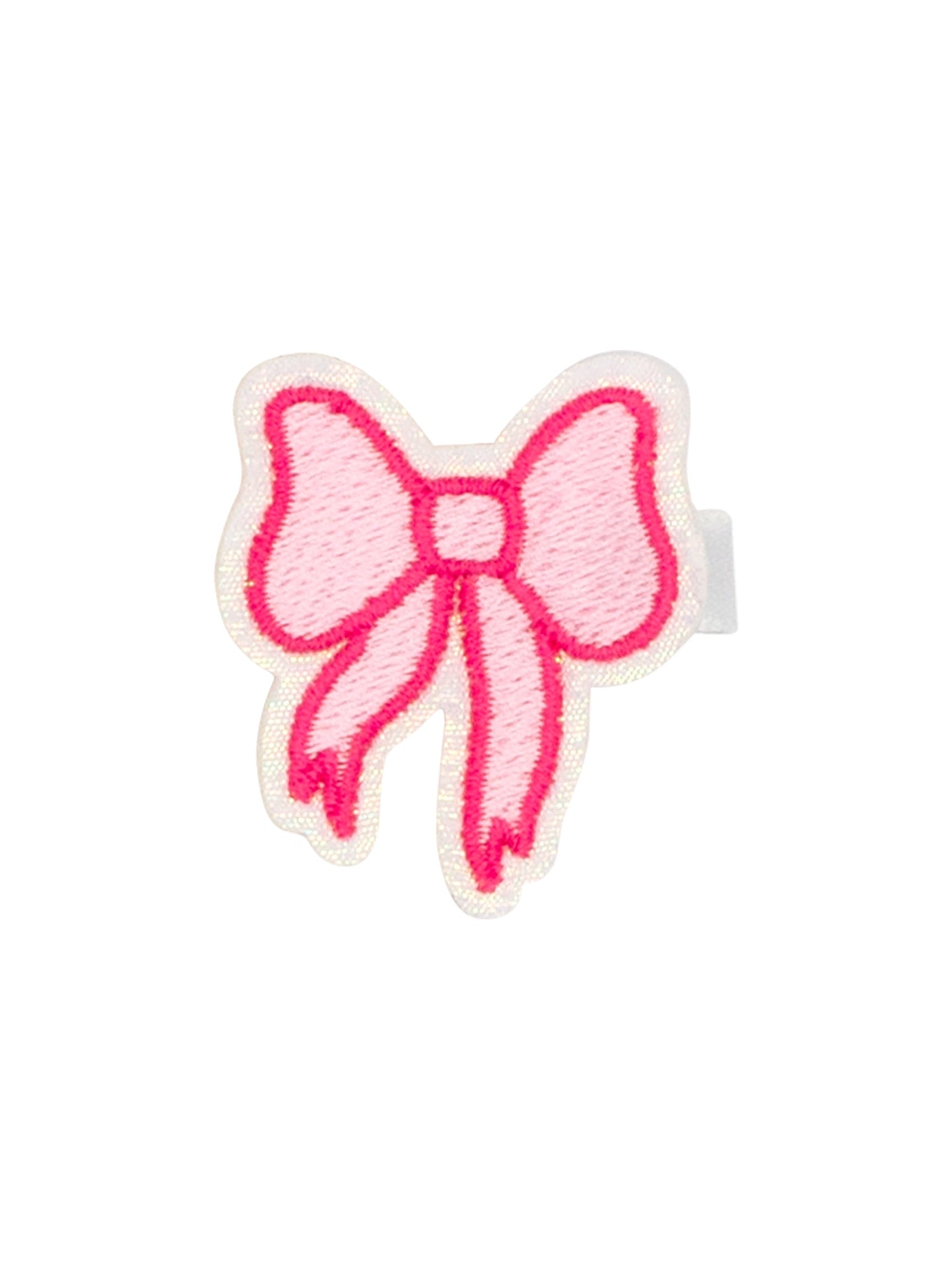 Pearl Pink Bow Hair Clip - Posh Tots Children's Boutique