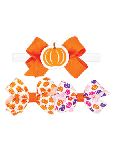 3-Pack Mini Bow Print Grosgrain Bows
