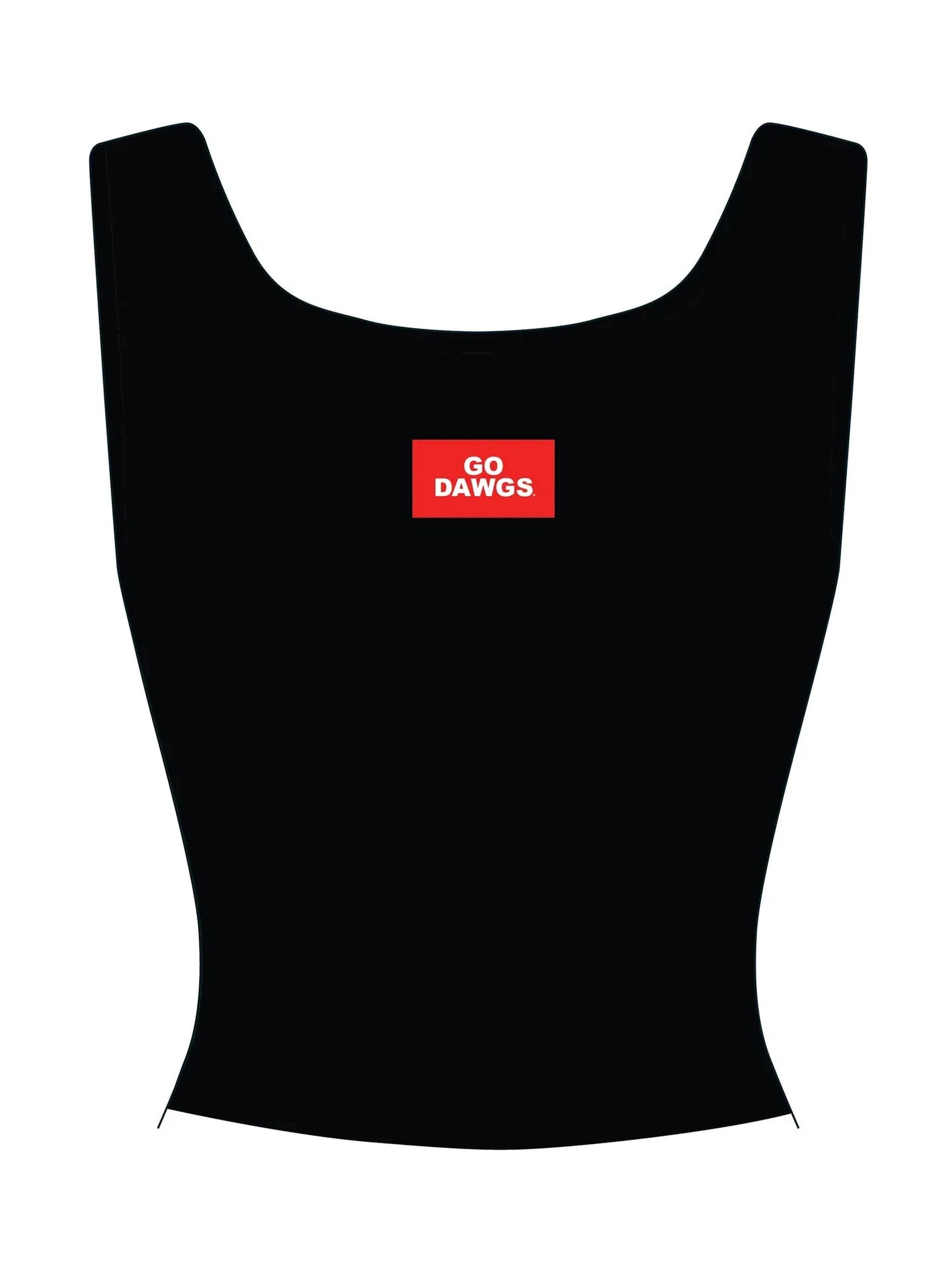 The Alli Airy Tank Go Dawgs Woven Label