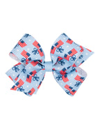 Americana Print Grosgrain Bow