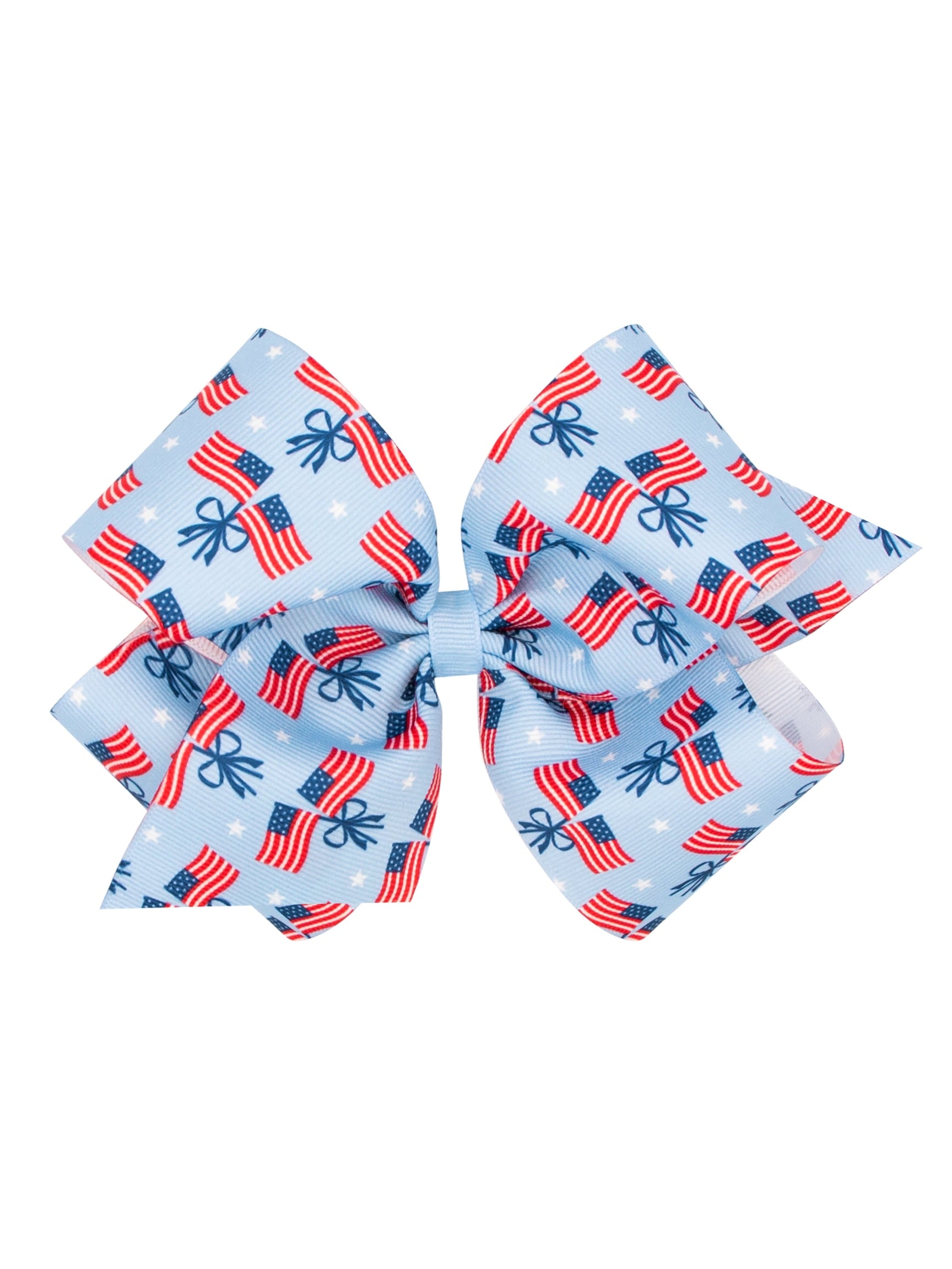 Americana Print Grosgrain Bow
