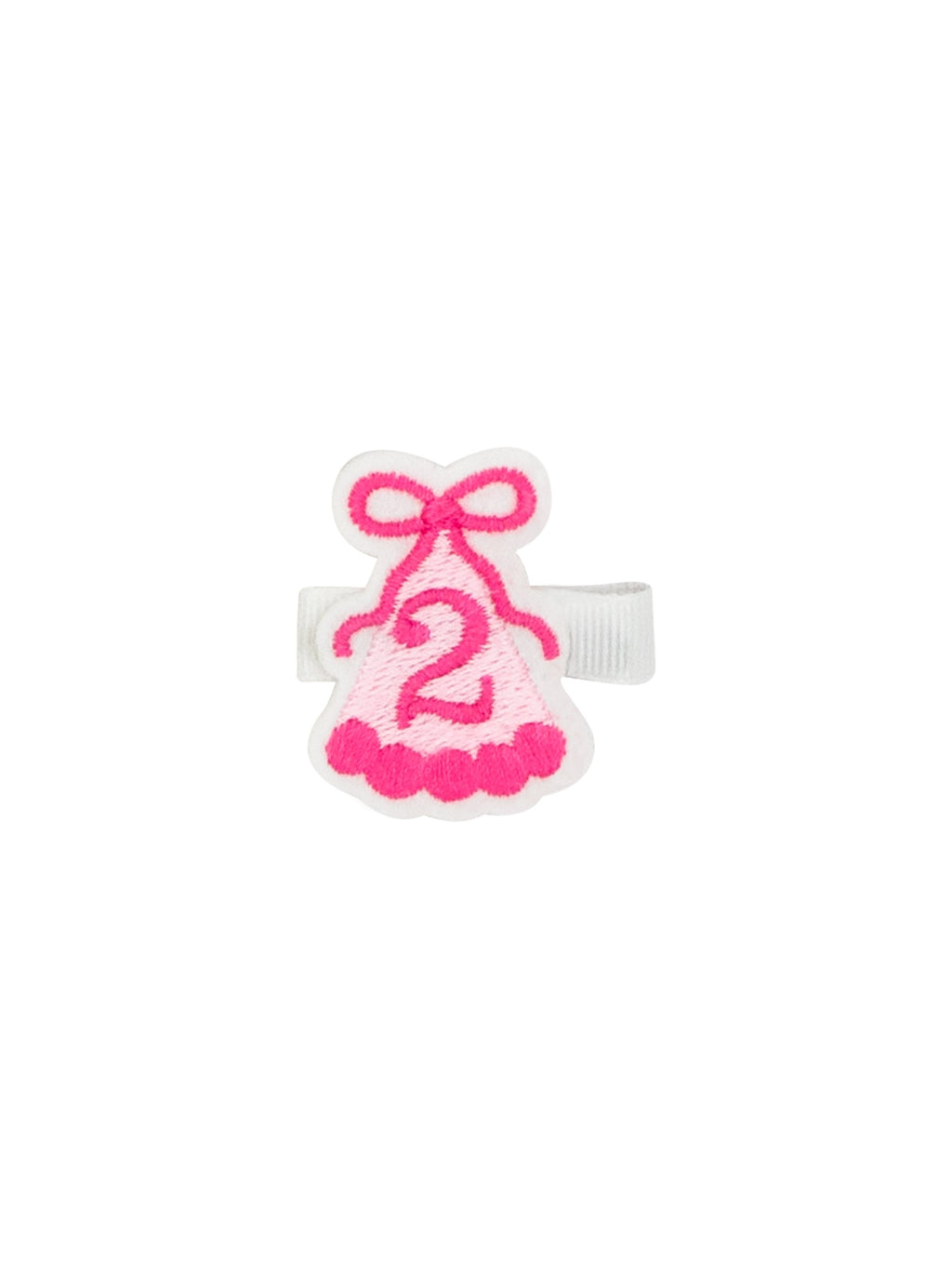 Birthday Hat Embroidery Felt Hair Clip