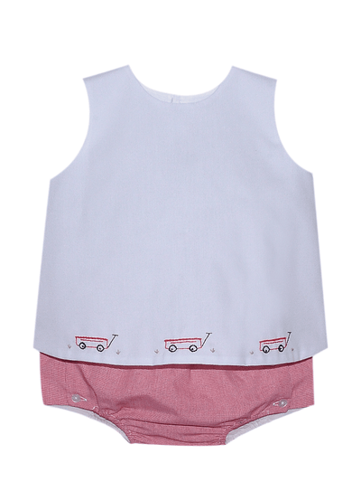 Bailey Diaper Set - Red Wagon